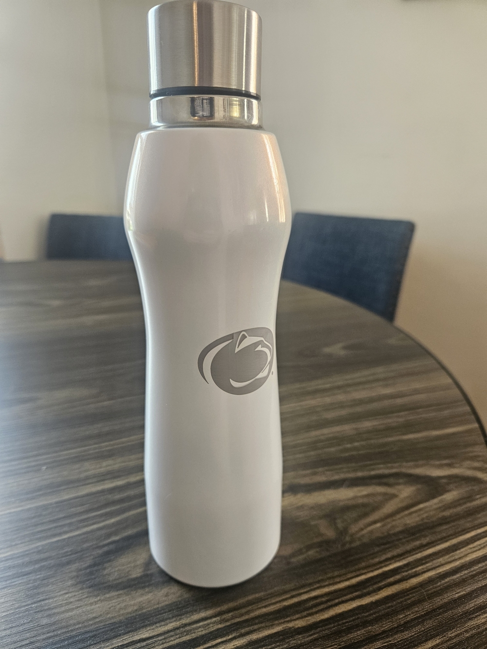 White With Irridescent Sheen Penn State Stainless Steel Insulated Water Bottle